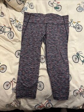 7/$20 GAP fit Space-Dye Capri Leggings - Pink and Blue 7/$20